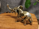 Słoń, figurka, metal, 3x5 cm