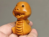 Змея, чайная фигурка, дерево, 5 см