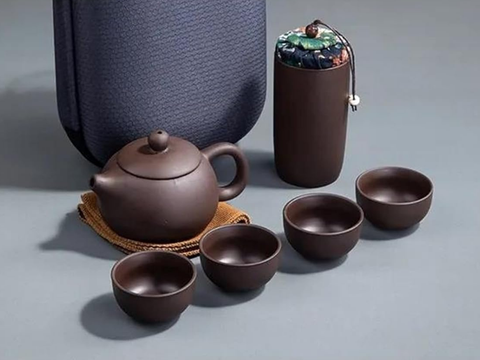 Чайный сервиз, глина, 6 предметов