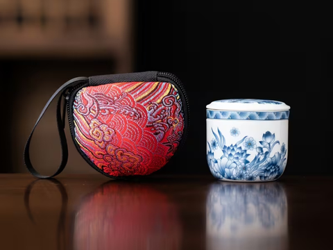 Пиала заваривания чая с ситечком и крышкой, керамика, 100 мл