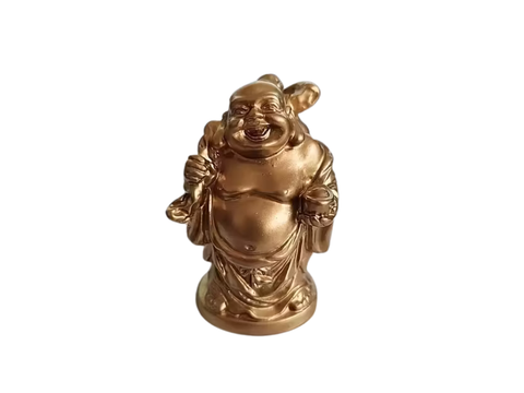 Budda Maitreya, figurka herbaciana, żywica, 5x3 cm