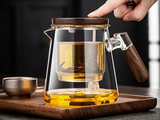 Teapod, szkło, drzewo, 750 ml