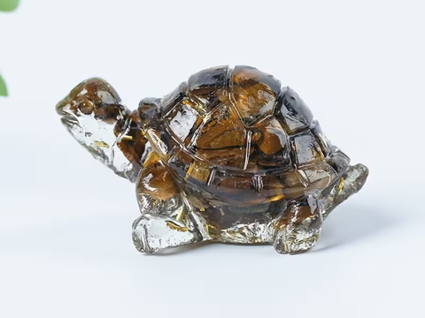 Żółw, figurka herbaciana, żywica, 5x2 cm