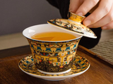 Gaiwan z pływającą pokrywką, porcelana, 180 ml