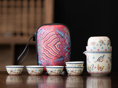 Zestaw do picia herbaty, ceramika, 6 elementów