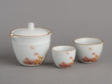 Tea set #149 camping, Zhu Yao ceramic, 3 pieces.