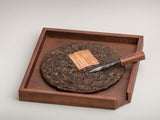 Deska do krojenia Pu Erh tea cake, drzewo wenge, 24x24x3 cm