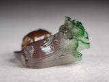 Pig in cabbage, thermal figurine, resin