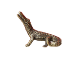 Krokodyl, figurka, metal, 2.5x3 cm