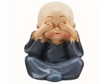 Figurka herbaciana Budda (4x6 cm), żywica