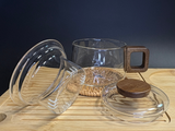 Tea brewer, glass, wood, 200 ml