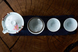 Tea set #255, ceramic, 4 items