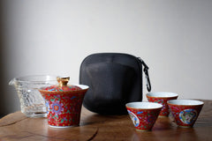 Tea set #257, ceramic, 5 items