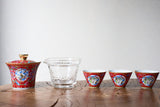 Tea set #257, ceramic, 5 items