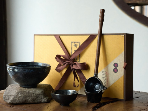 Tea set #237, ceramic, 4 pieces