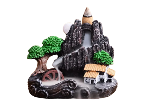 Incense cone holder, resin