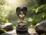 Budda Siakjamuni, figurka, żywica, 7 cm