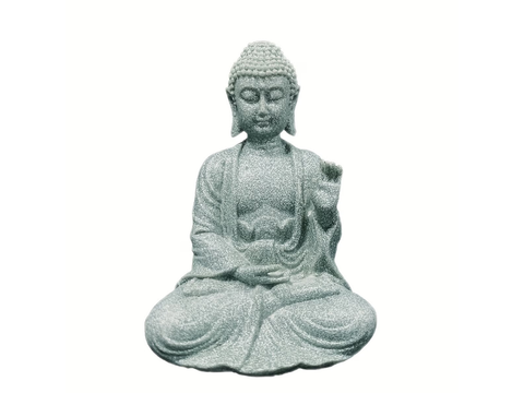 Medytujący Budda, figurka herbaciana, żywica, 6.5x9 cm