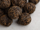 Shu Pu Erh Menghai in Balls, AA, 2011.