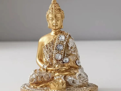Podstawka na kadzidełka Budda, żywica, 9х7.5 cm