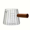 Чаша с мерной шкалой, стекло, дерево, 180 мл